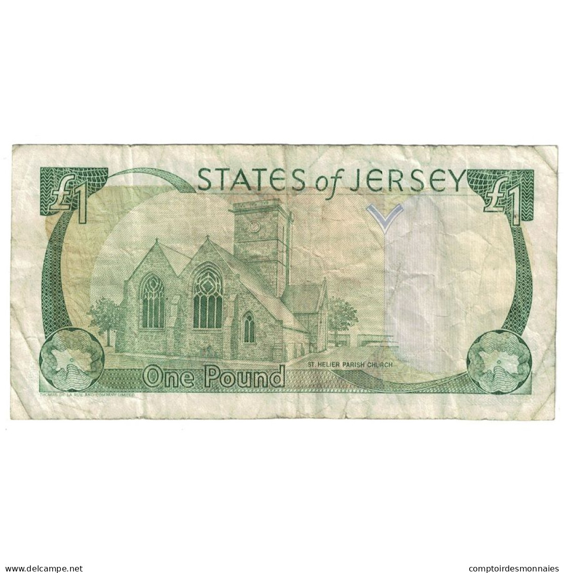 Billet, Jersey, 1 Pound, Undated (2000), KM:26a, TTB - Jersey