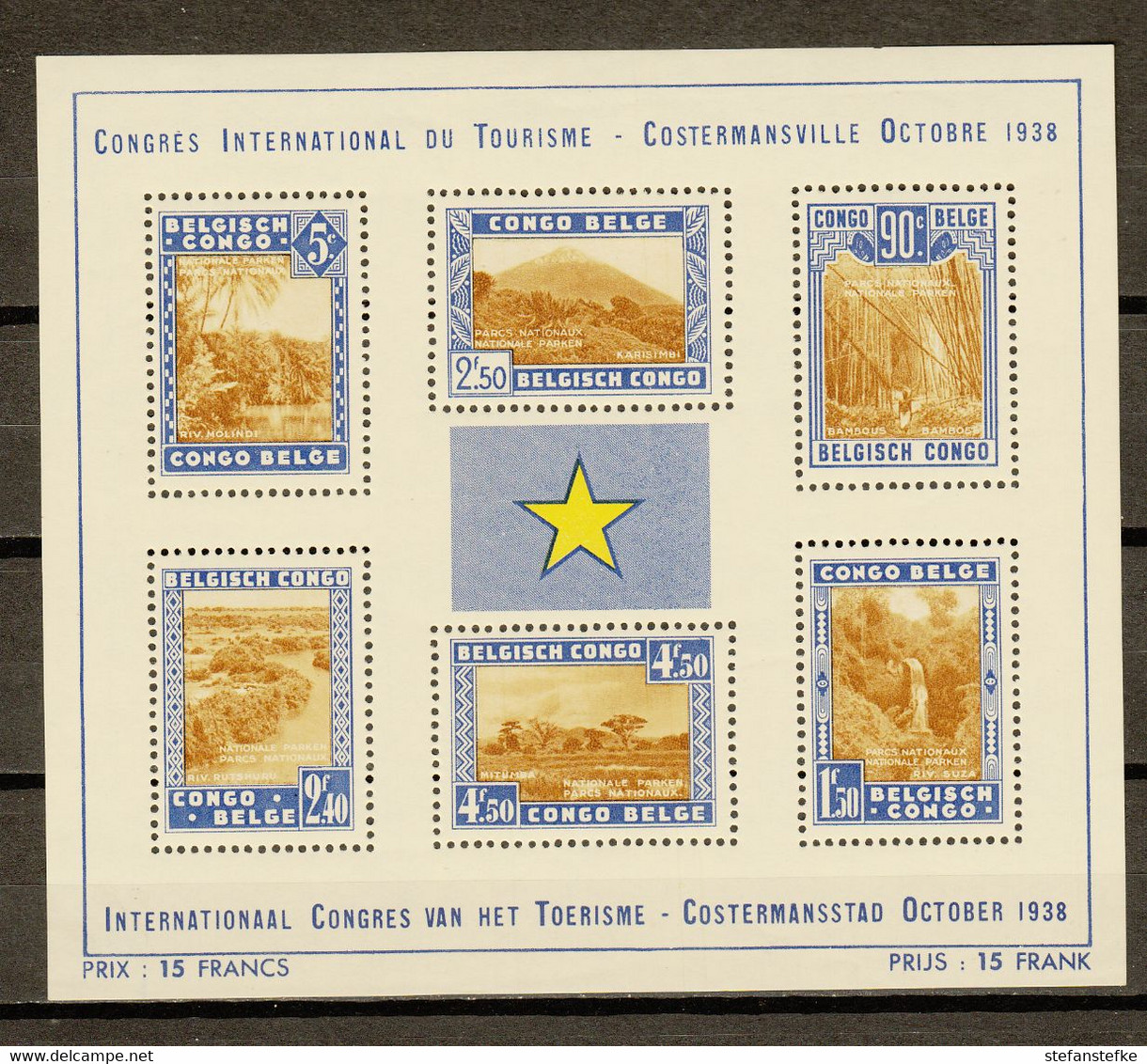 Congo Belge Ocb Nr :  BL2 ** MNH  (zie  Scan)  Lichte Gomschade - Blocs