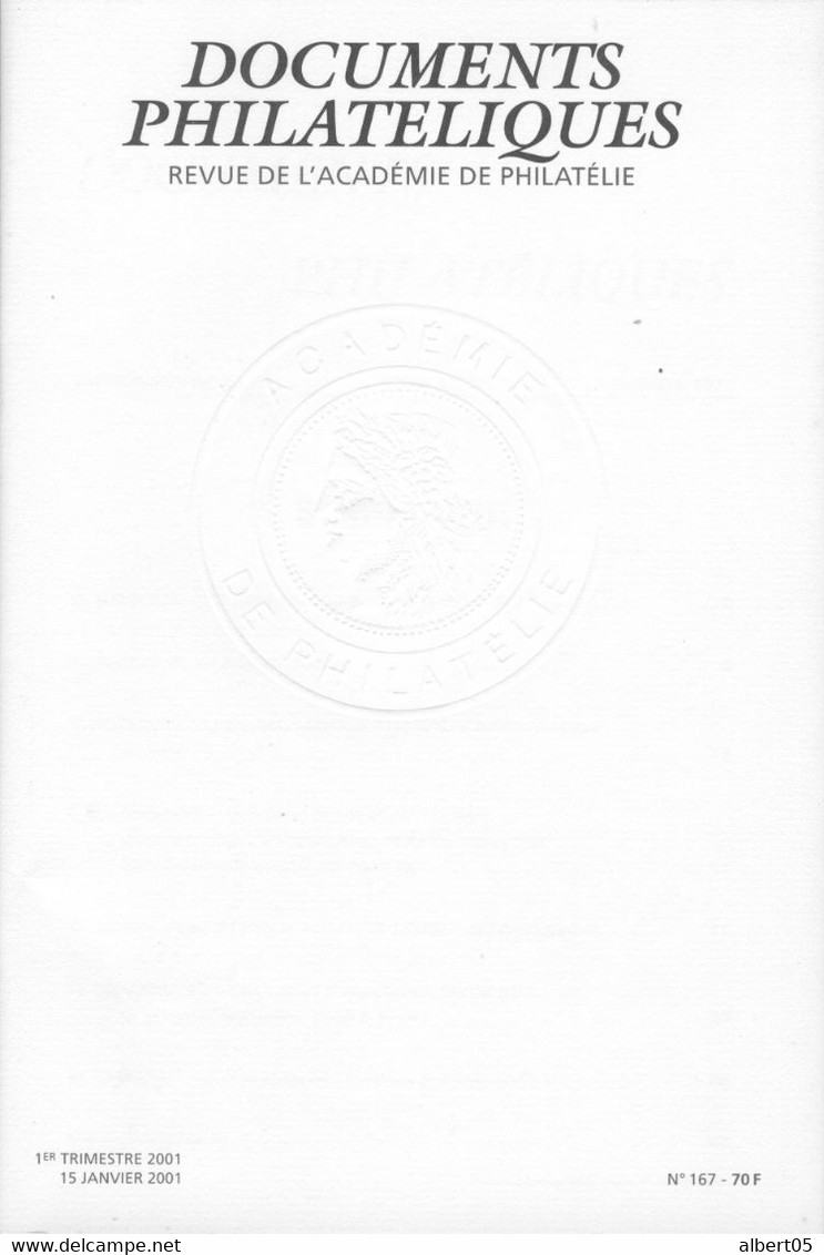 Revue De L'Académie De Philatélie - Documents Philatéliques N° 167 - Avec Sommaire - Filatelie En Postgeschiedenis