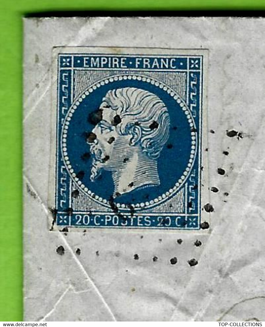 1859 TIMBRE EMPIRE Belle Découpe Belle Teinte Sur LAC Evron (Mayenne) P.c. 1229  Pour Doré Et Chevé Le Mans Via Paris - 1849-1876: Klassik