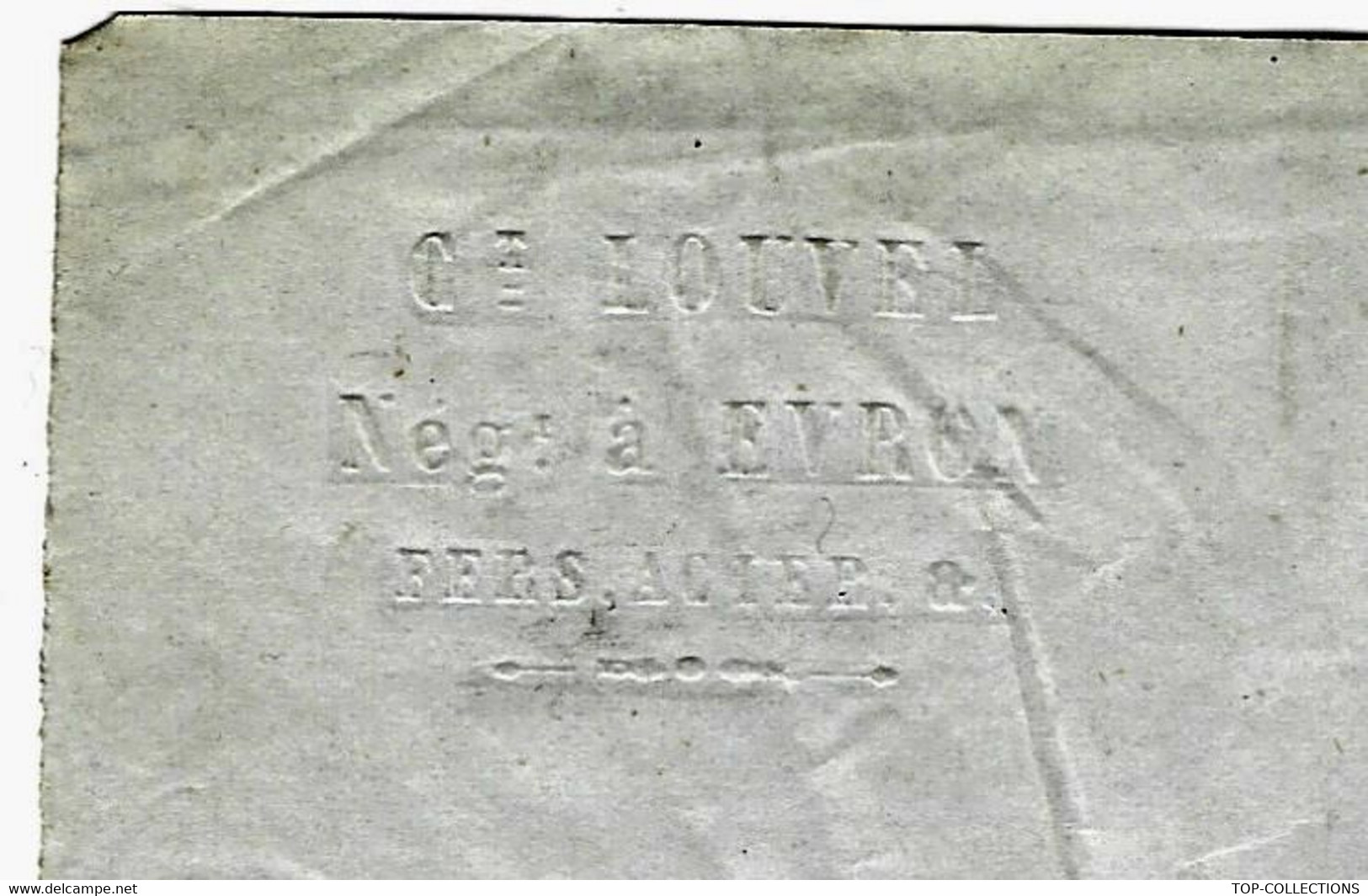 1859 TIMBRE EMPIRE Belle Découpe Belle Teinte Sur LAC Evron (Mayenne) P.c. 1229  Pour Doré Et Chevé Le Mans Via Paris - 1849-1876: Klassik