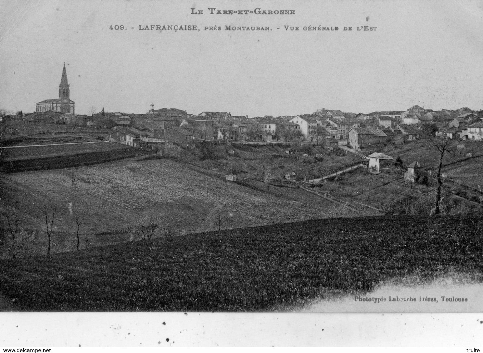 LAFRANCAISE PRES MONTAUBAN VUE GENERALE DE L'EST - Lafrancaise