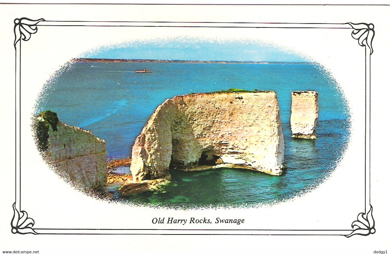 OLD HARRY ROCKS, SWANAGE, DORSET, ENGLAND. UNUSED POSTCARD Ke1 - Swanage