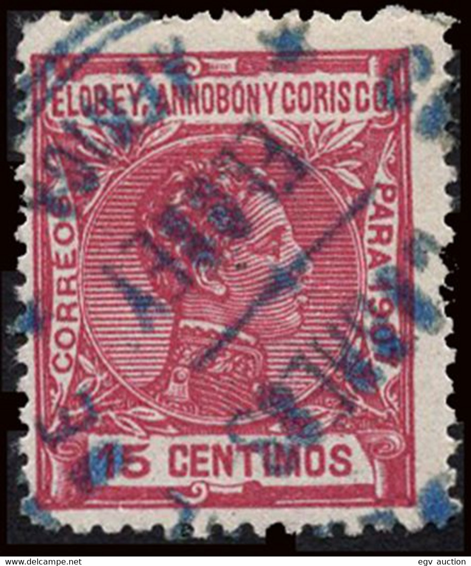 Elobey/Annobón - Edi O 41 - 1907 - 15cts. Carmín - Mat Fechador - Elobey, Annobon & Corisco