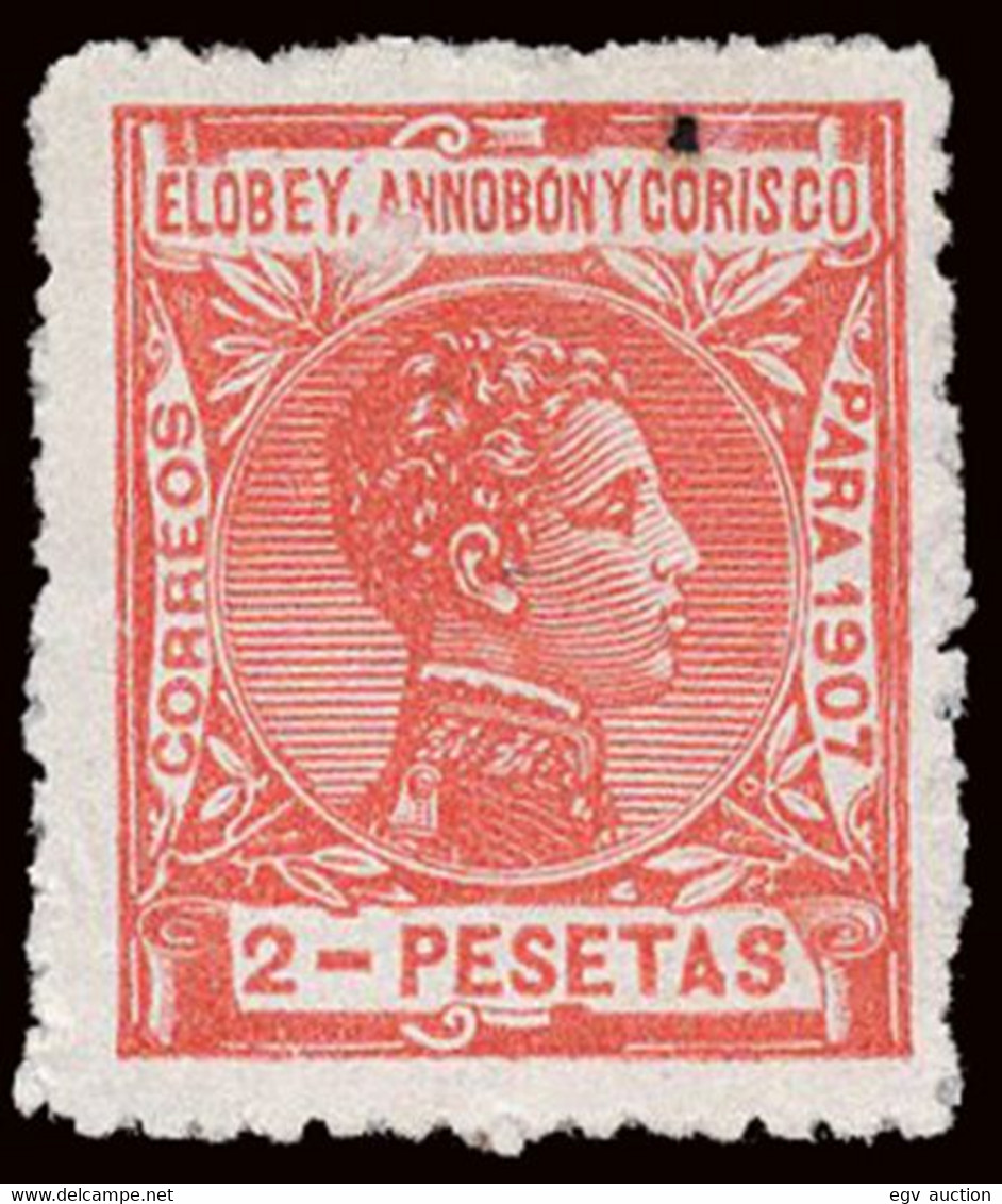 Elobey/Annobón - Edi ** 46 - 1907 - 2Pts. Rojo - Bien Centrado - Elobey, Annobon & Corisco