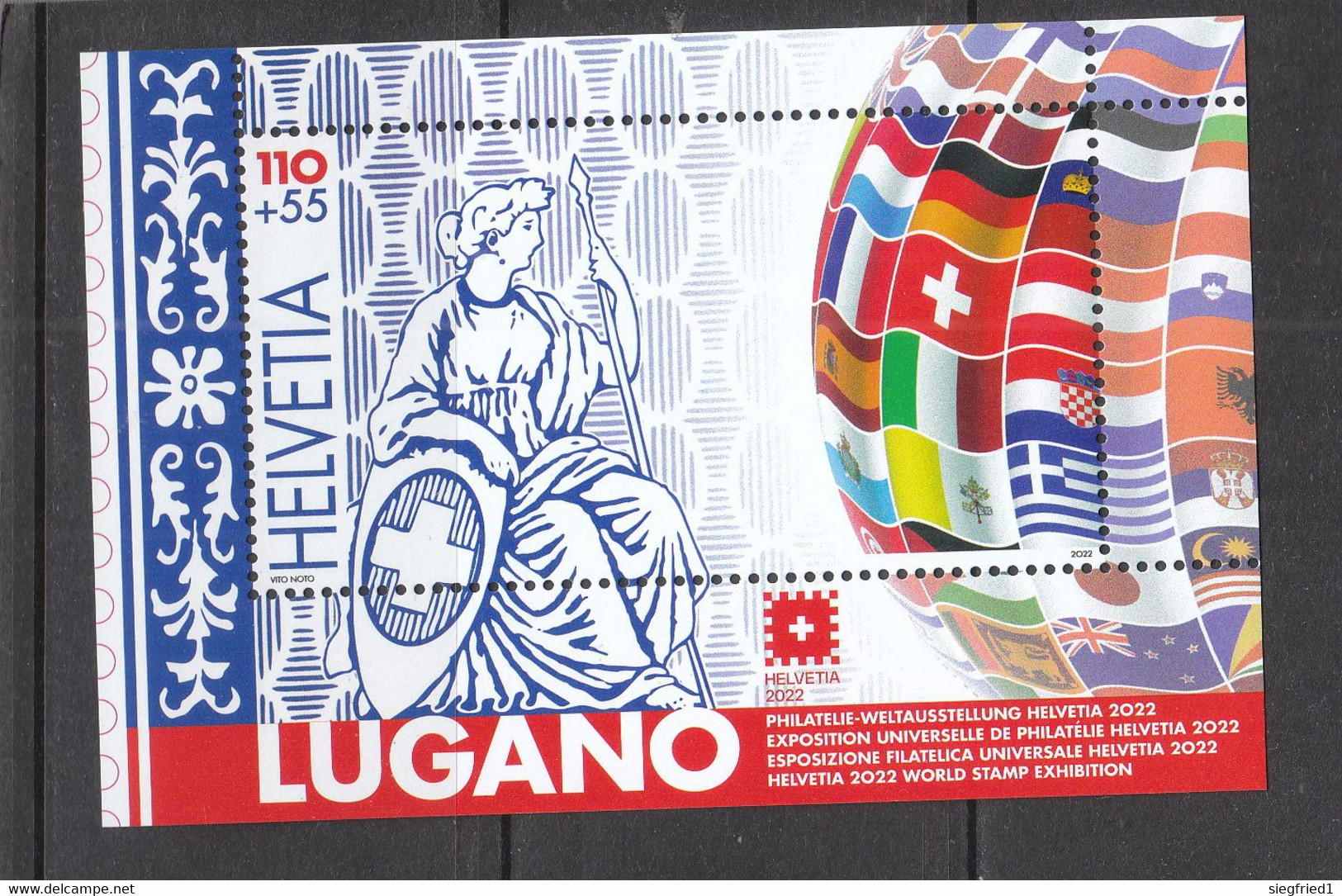 Schweiz **   Helvetia 22 Lugano  Neuausgabe 5.5.2022 - Unused Stamps