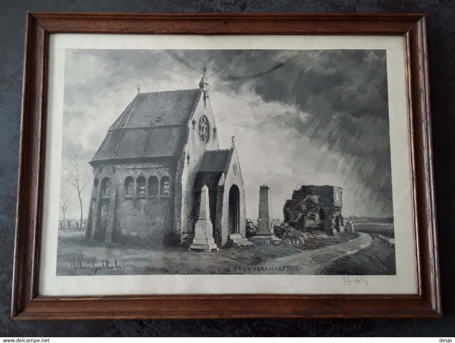 Diksmuide Oud-Stuyvekenskerke Door Albert Goethals (1885-1973) - Prints & Engravings