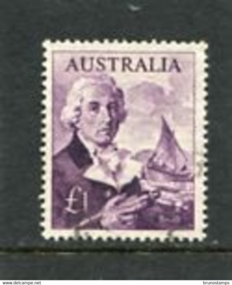 AUSTRALIA - 1964  1 £  NAVIGATORS  WHITE PAPER  FINE USED - Used Stamps