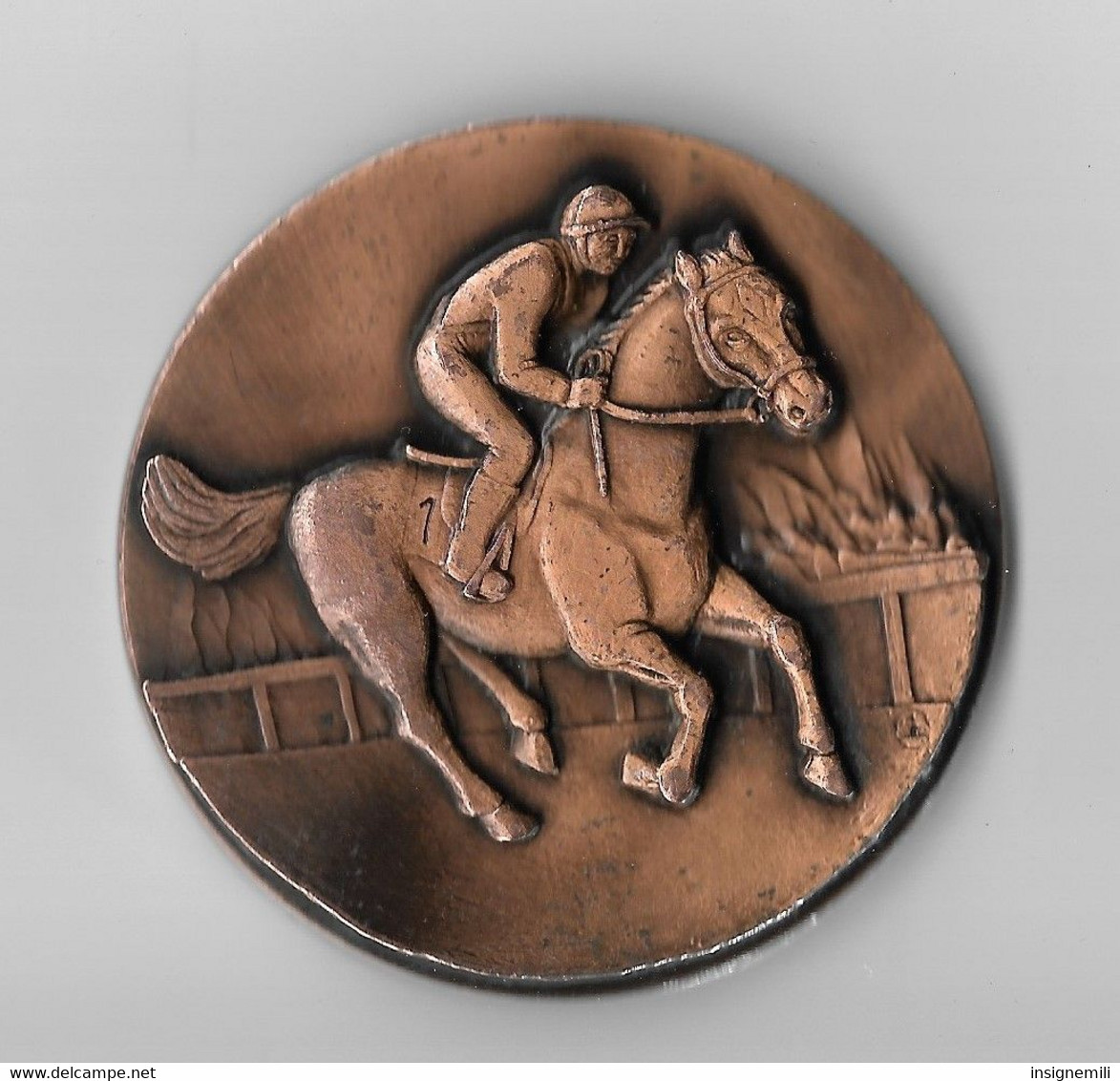 MEDAILLE SPORT HIPPIQUE, Cheval, Cavalier - Graveur ANDGI - Equitation