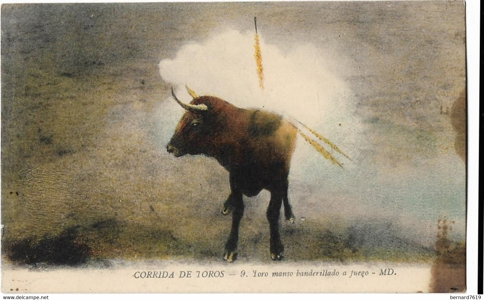 Tauromachie  -   Corrida  De Toros -  Toro   Manso  Banderillado A Fuego - Corrida