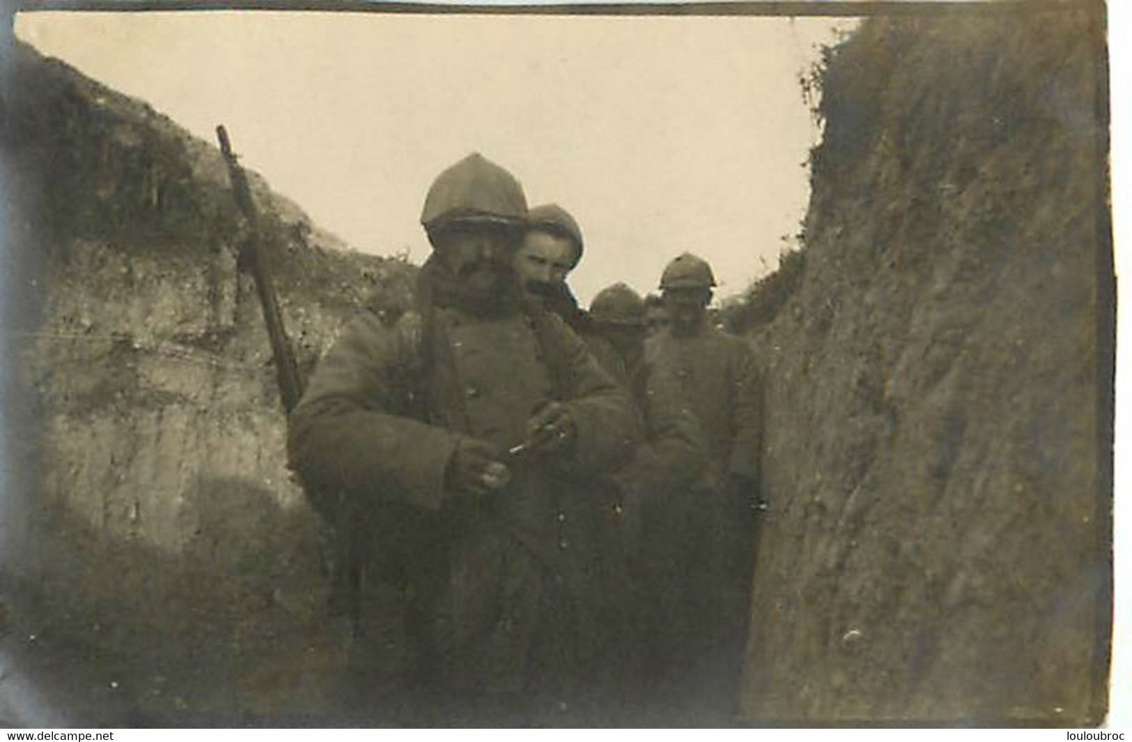 SILLERY TRANCHEES QUELQUES  POILUS  22/11/1915 PHOTO ORIGINALE 6.50X4 CM - Guerra, Militari