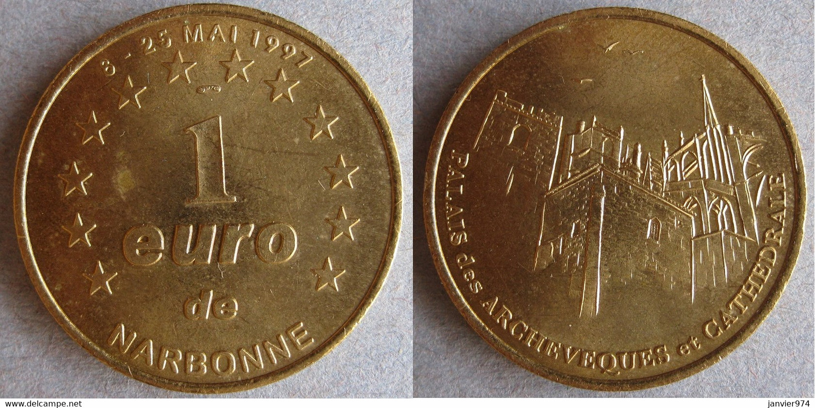 Narbonne 1 Euro 1997, Palais Des Archevêques Et Cathédrale - Euros Des Villes