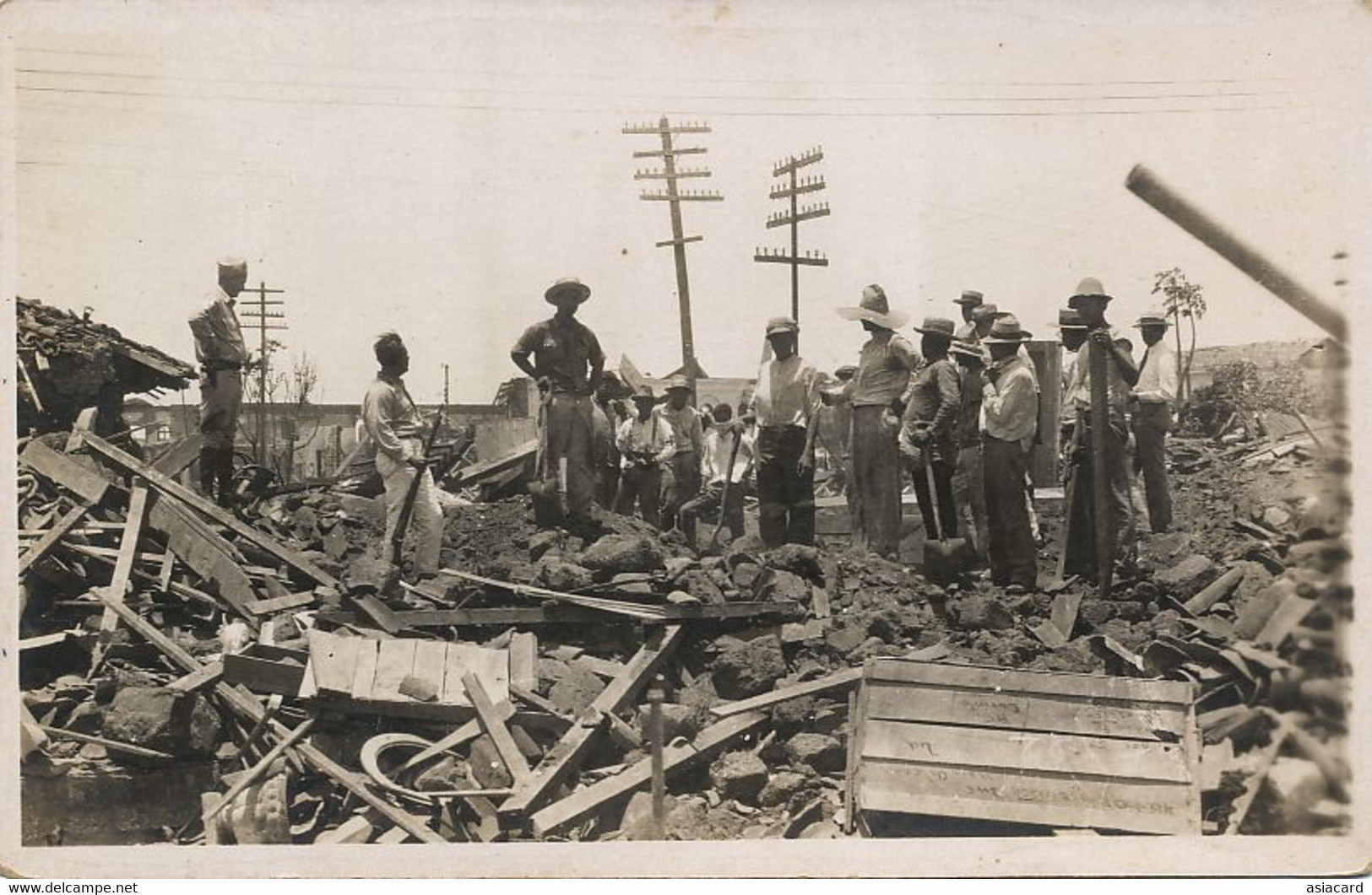 Real Photo Managua Earthquake  March 31 , 1931 - Nicaragua