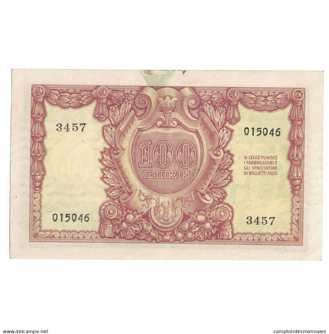 Billet, Italie, 100 Lire, 1951, 1951-12-31, KM:92b, TTB - 100 Liras