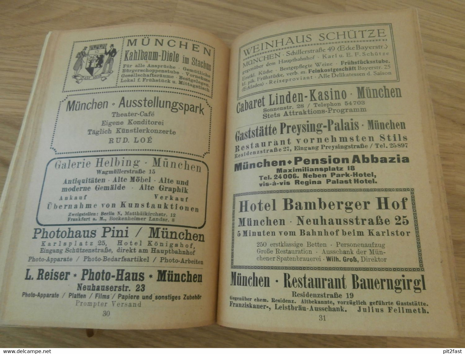 Baedekers Oberbayern , 1921, Reisehandbuch , Bayern , Reklame , Tegernsee , Berchtesgaden , Friedrichshafen , Immenstadt