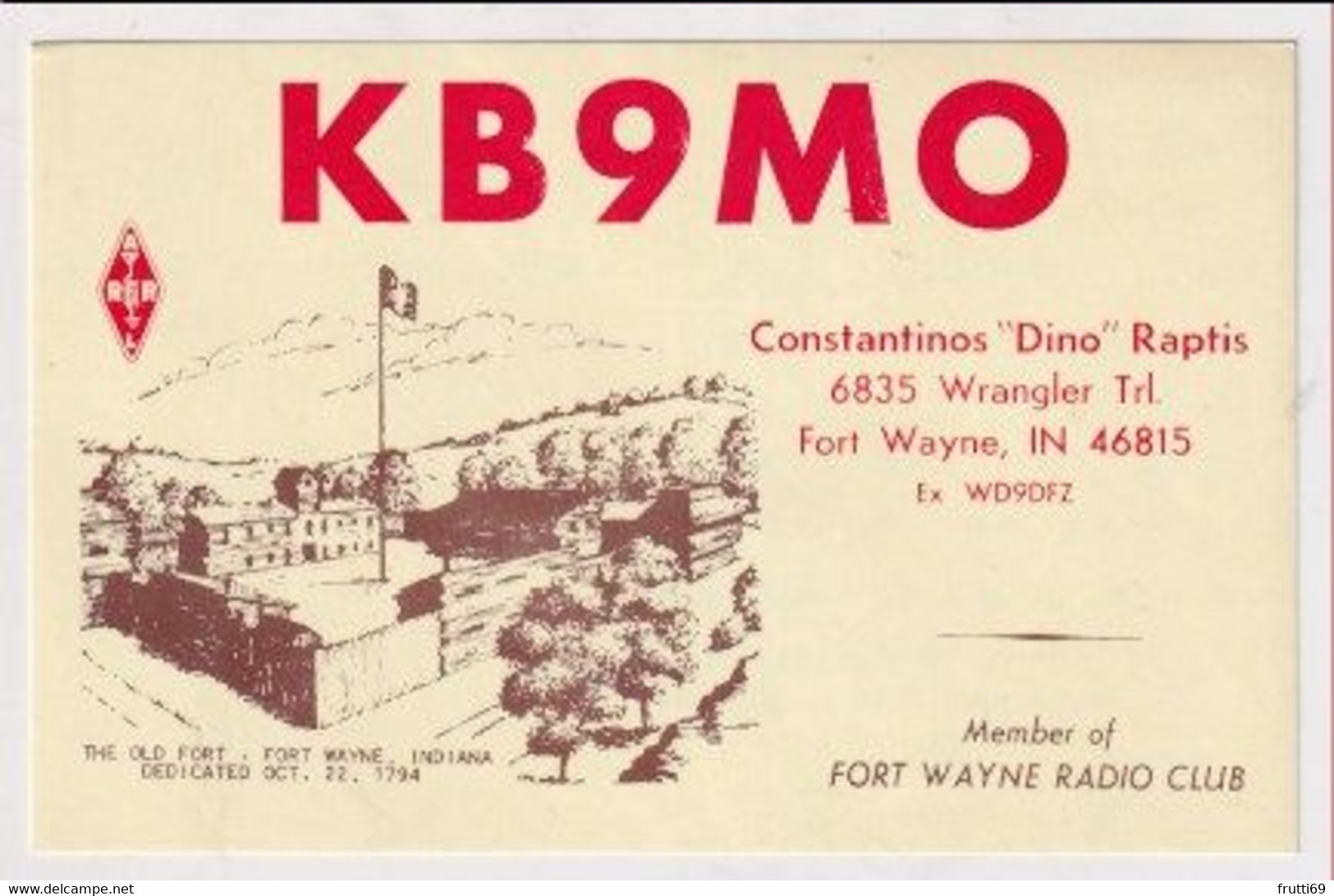 AK 052323 QSL - USA - Indiana - Fort Wayne - Radio