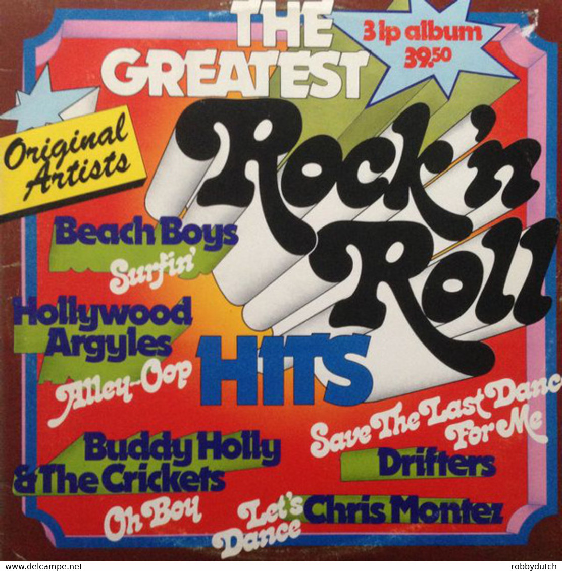 * 3LP *  THE GREATEST ROCK 'N ROLL HITS - VARIOUS (England) - Hit-Compilations
