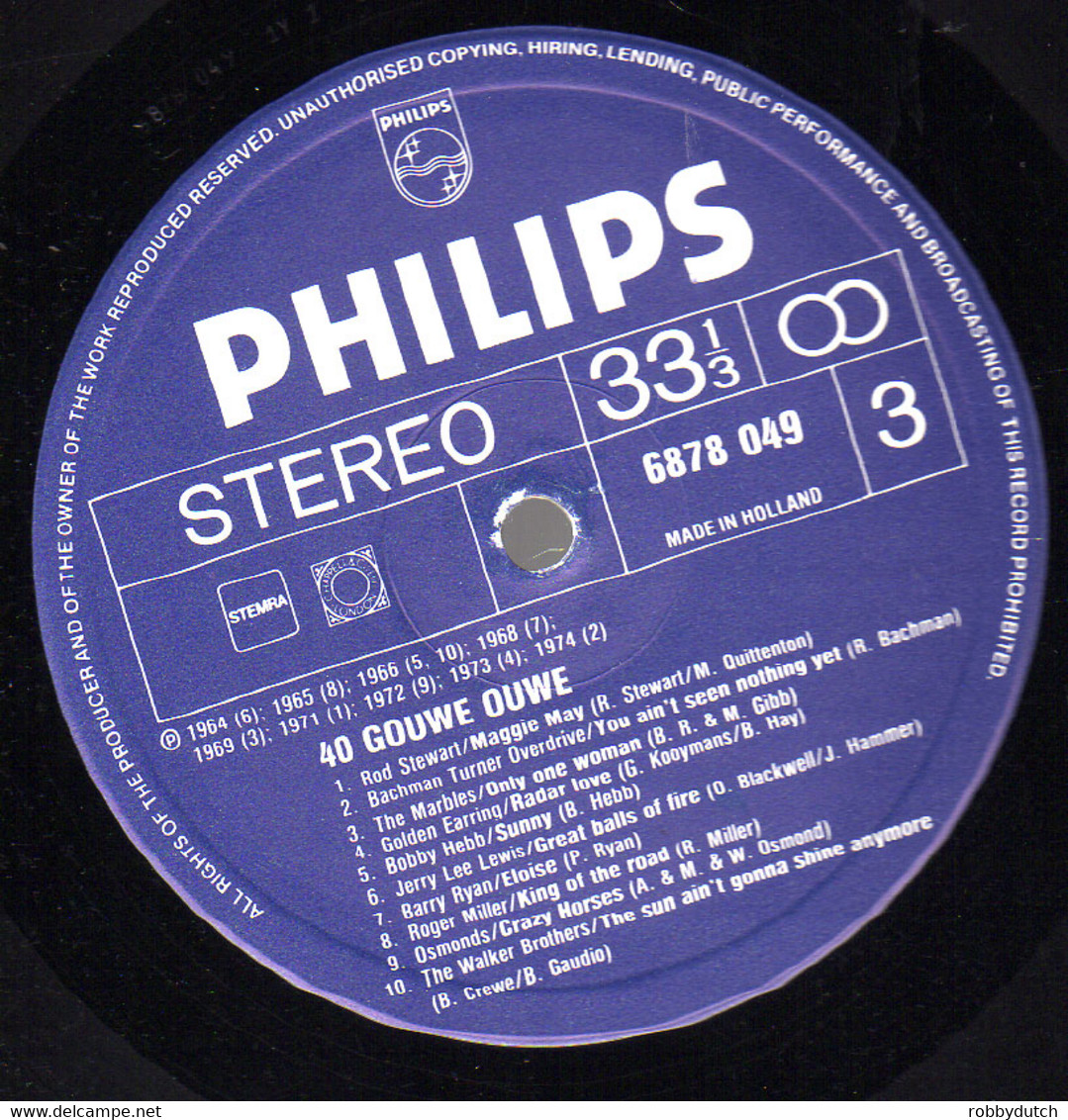 * 2LP * 40 GOUWE OUWE - VARIOUS (Holland 1981