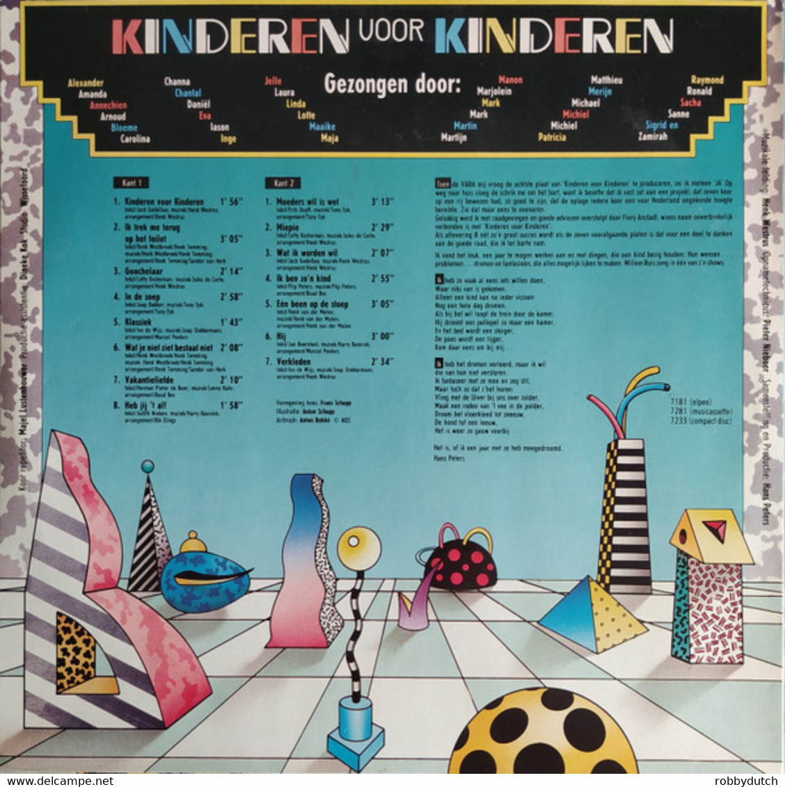 * LP *  KINDEREN VOOR KINDEREN 8 (Holland 1987) - Kinderen