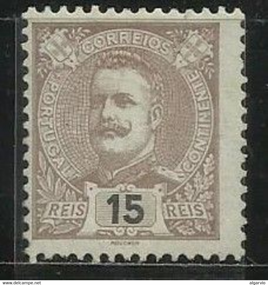 Portugal.1895/6. D Carlos #129 ,15rs Castanho Novo C/ch  L111 - Neufs