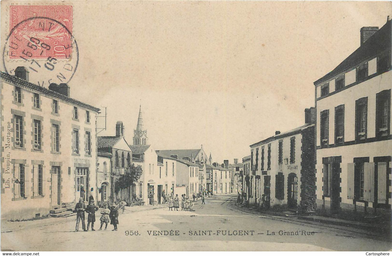 CPA 85 Vendée Saint Fulgent La Grand'Rue - Sonstige & Ohne Zuordnung