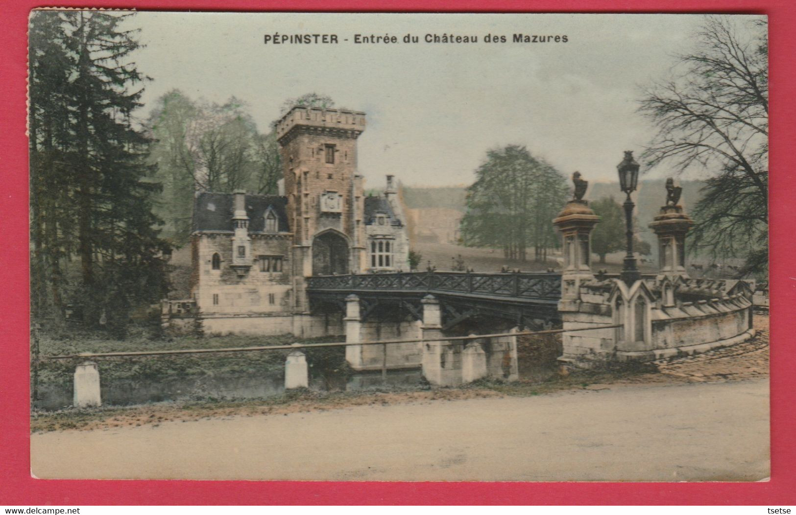 Pepinster - Entrée Du Château Des Mazures - Carte Couleur -1909 ( Voir Verso ) - Pepinster