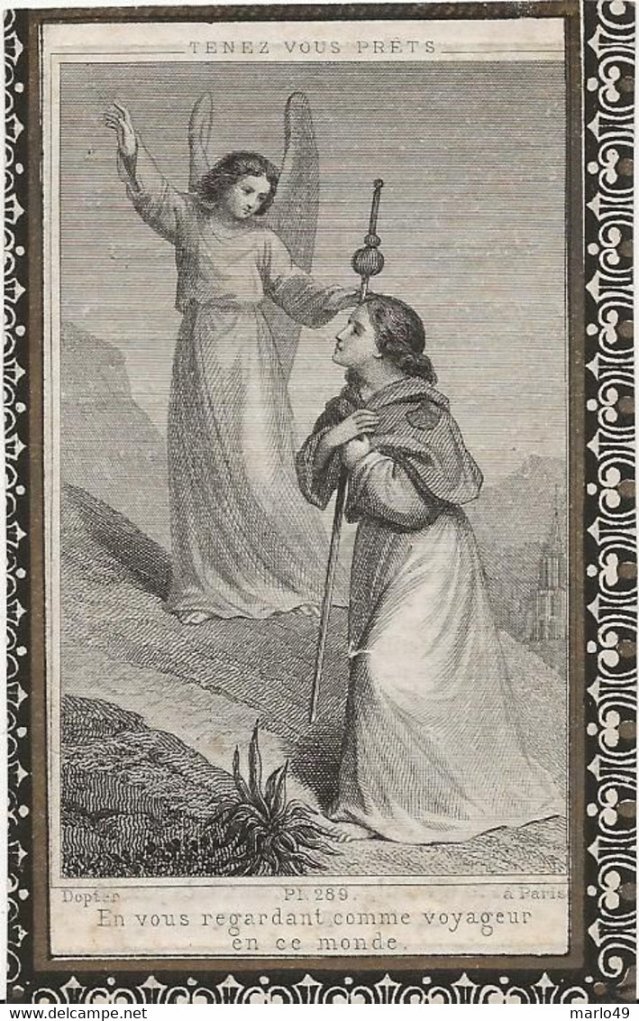 DP. ANTOINE DE POOTER - DURAY ° NATTENHAESDONCK 1816 - + HINGENE 1865 - SECRETAIRE COMMUNALE D'HINGENE ET NATTENHAESDONC - Religion & Esotericism