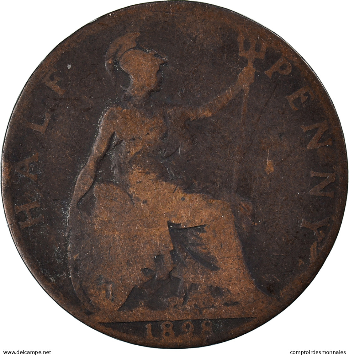 Monnaie, Grande-Bretagne, 1/2 Penny, 1898 - C. 1/2 Penny