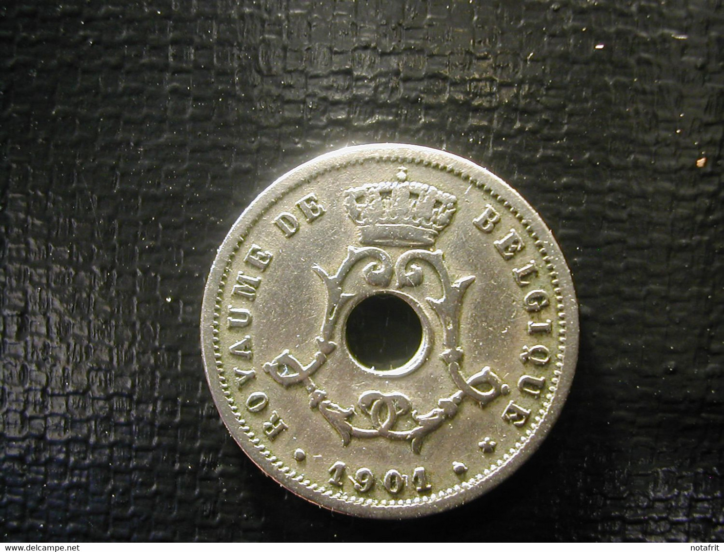 Belg 5 CENT 1901 Michaux  Key Date , Rare 50 RR - 5 Cents