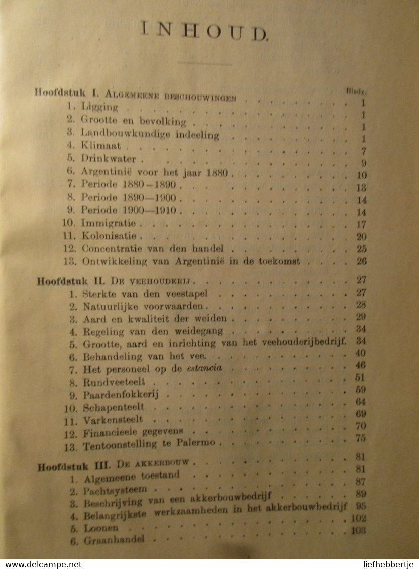 De Landbouw In Argentinië - 1914 - Südamerika