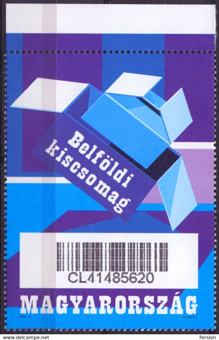 POSTAL SERVICE - Packet Sending Parcel STAMP - MNH - Hungary 1998 - EAN Code Barcode - Parcel Post