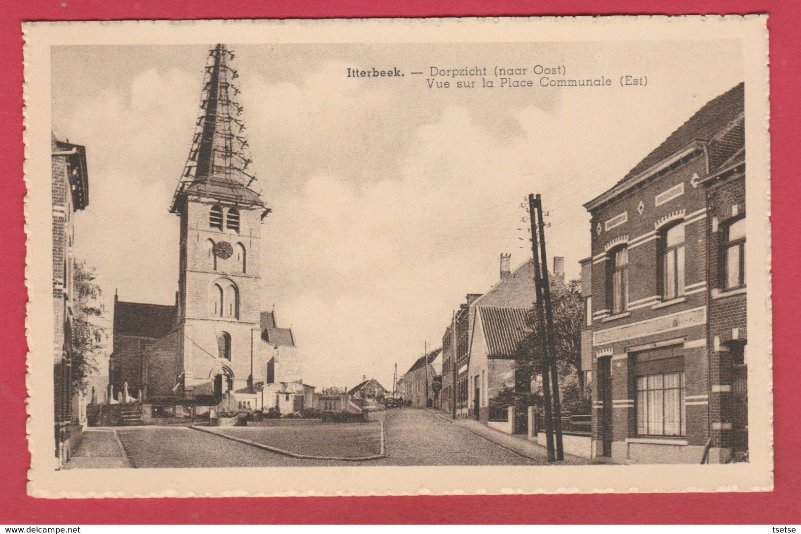 Itterbeek - Dorpzicht-naar Oost / Vue Sur La Place Communale - Est  ( Verso Zien ) - Dilbeek