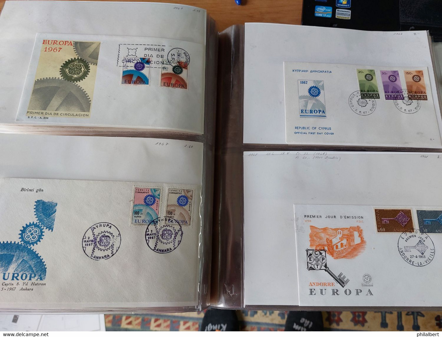 FDC Europa de 1961 à 1971