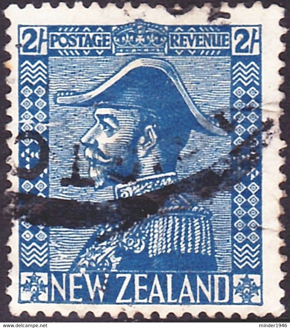 NEW ZEALAND 1926 QEII 2/- Deep Blue SG466 Used - Oblitérés