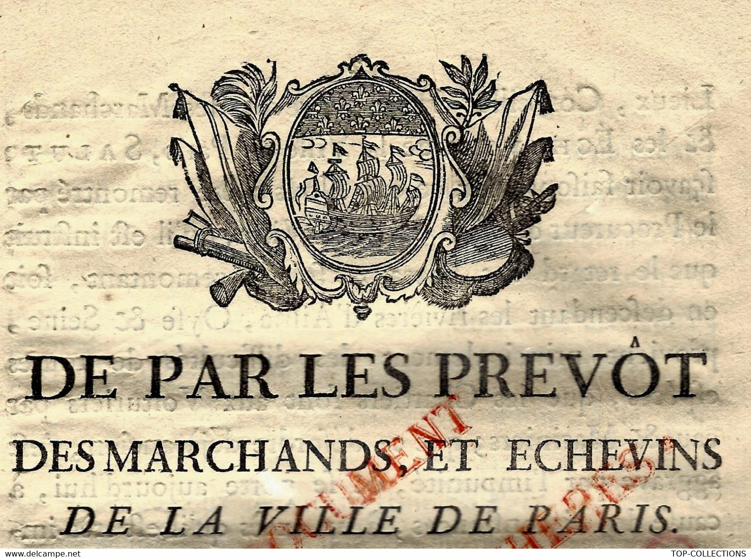 1785 ORDONNANCE REGLEMENTATION CORPORATION VOITURIERS  PAR EAU SEINE OISE ET SEINE PARIS APPROVISIONNEMENT B.E.V.SCANS - Historical Documents