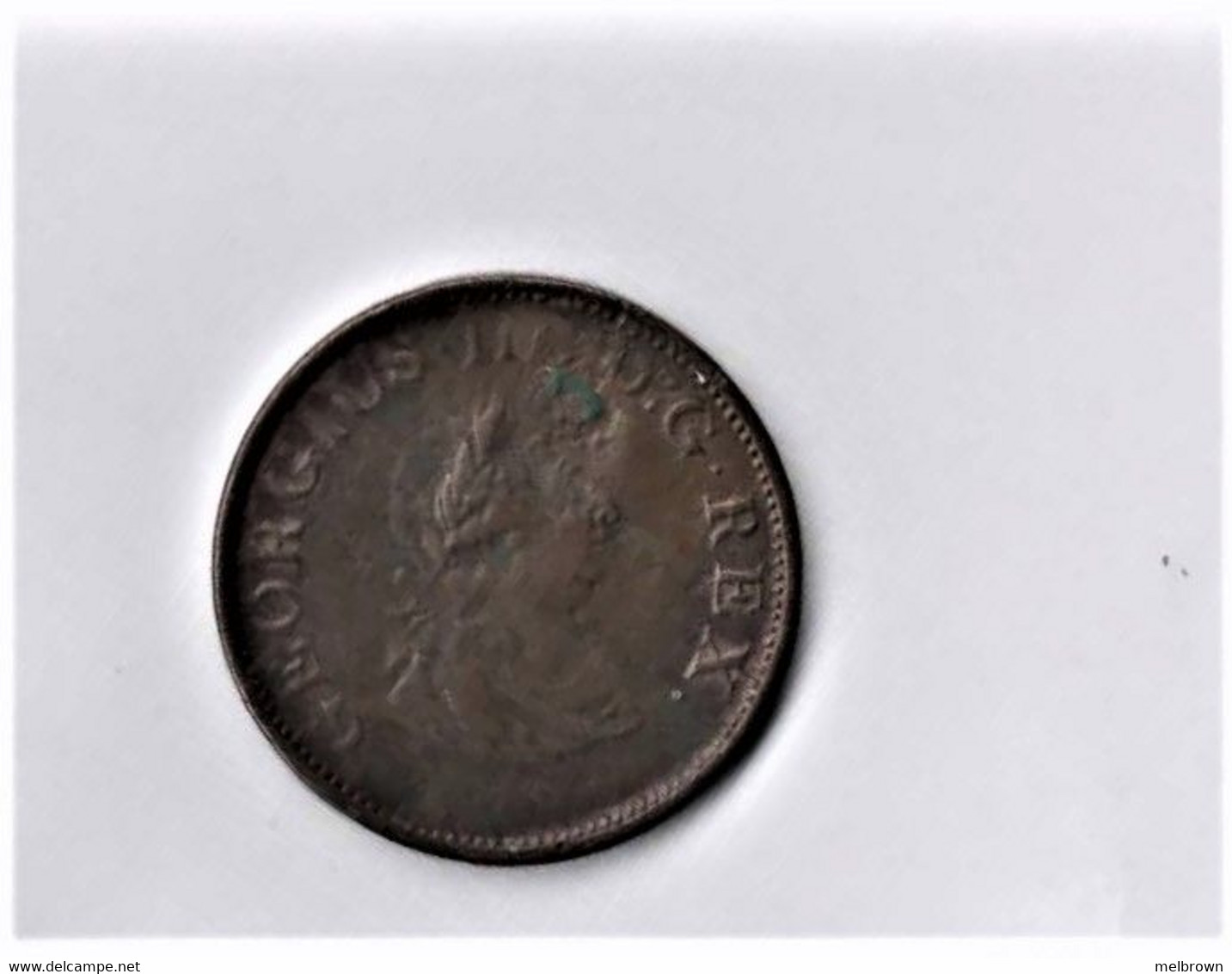 HIBERNIA 1805 GEORGE III HALFPENNY COLLECTIBLE COIN - B. 1/2 Penny