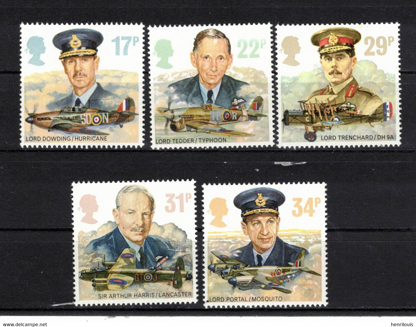 GRANDE BRETAGNE Timbres Neufs** De 1986 ( Ref 1199 B ) Héros De L'aviation - Unused Stamps