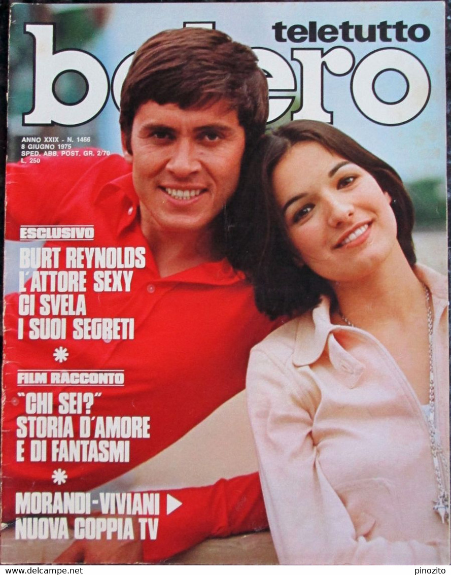 BOLERO 1466 1975 Gianni Morandi Elisabetta Viviani Burt Reynolds Mita Medici Nino Manfredi - Televisione