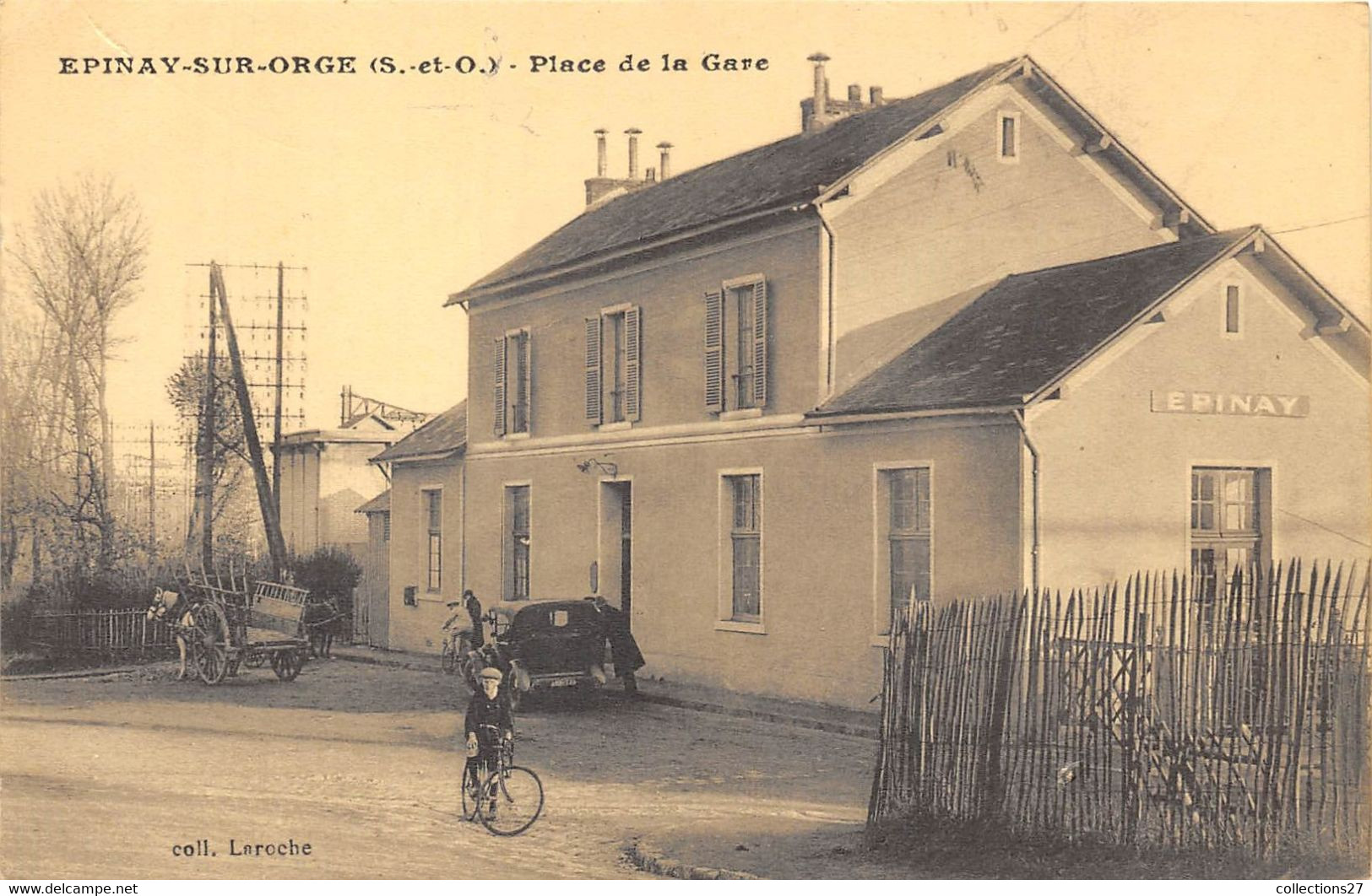 91-EPINAY-SUR-ORGE- PLACE DE LA GARE - Epinay-sur-Orge