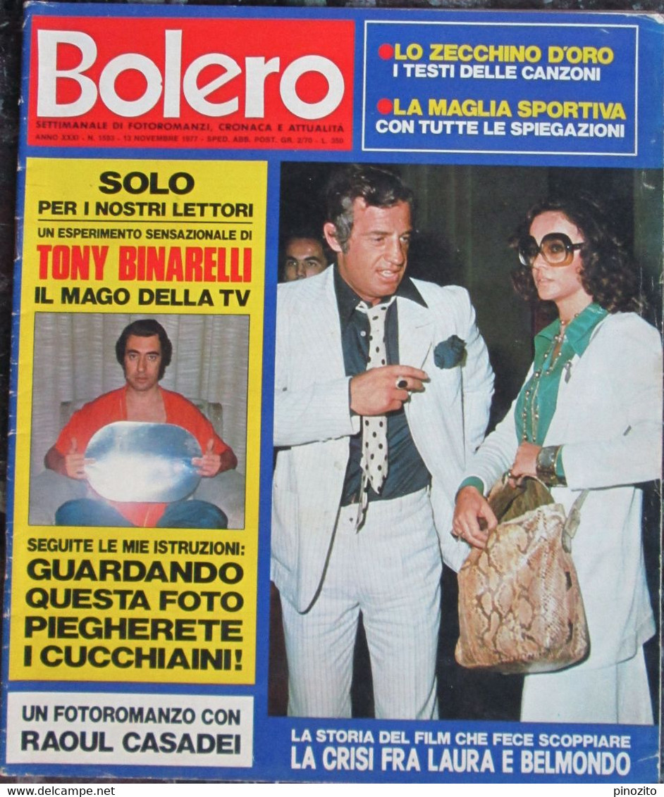 BOLERO 1593 1977 Jean Paul Belmondo Laura Antonelli Tony Binarelli Jacqueline Bisset Jack Nicholson Amedeo Nazzari - Televisión