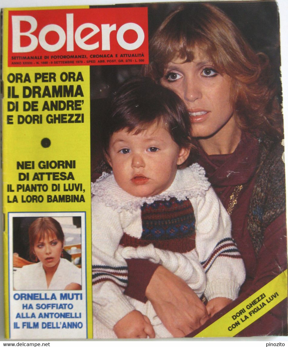 BOLERO 1688 1979 Dori Ghezzi Fabrizio De André Rettore Ivana Monti Franco Dani Mario Merola Ornella Muti Gregory Peck - Télévision