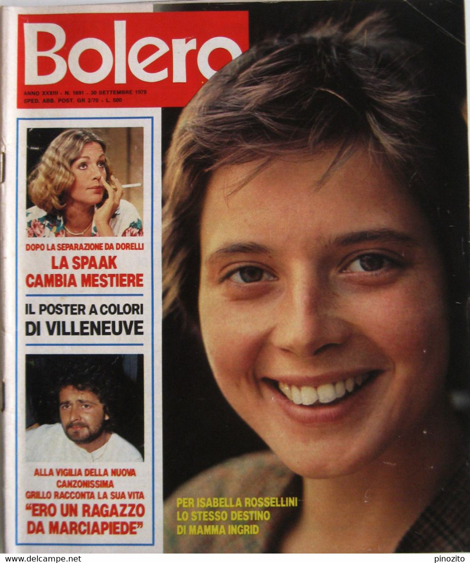 BOLERO 1691 1979 Isabella Rossellini Catherine Spaak Ornella Vanoni Gilles Villeneuve Telly Savalas Susan Hayward - Televisione