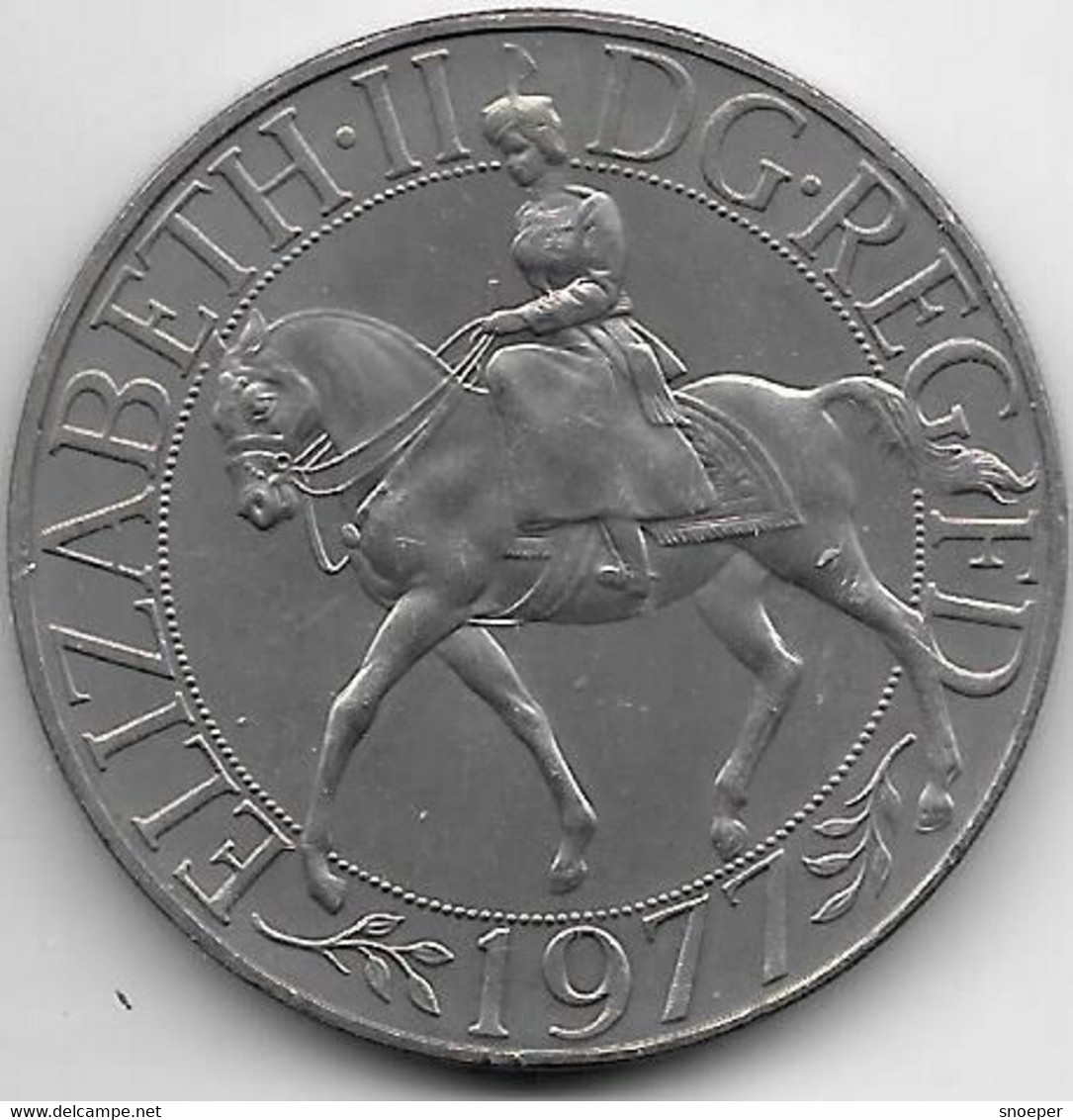 Great Britain 25 New Pence 1977 Km 920    Xf+ - 25 New Pence