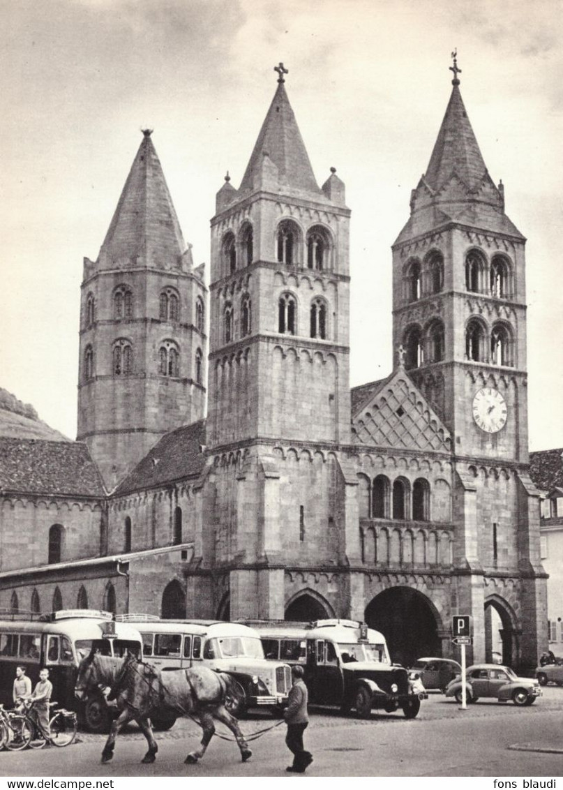 1961 - Héliogravure - Guebwiller (Haut-Rhin) - L'église Saint-Léger - PREVOIR FRAIS DE PORT - Zonder Classificatie