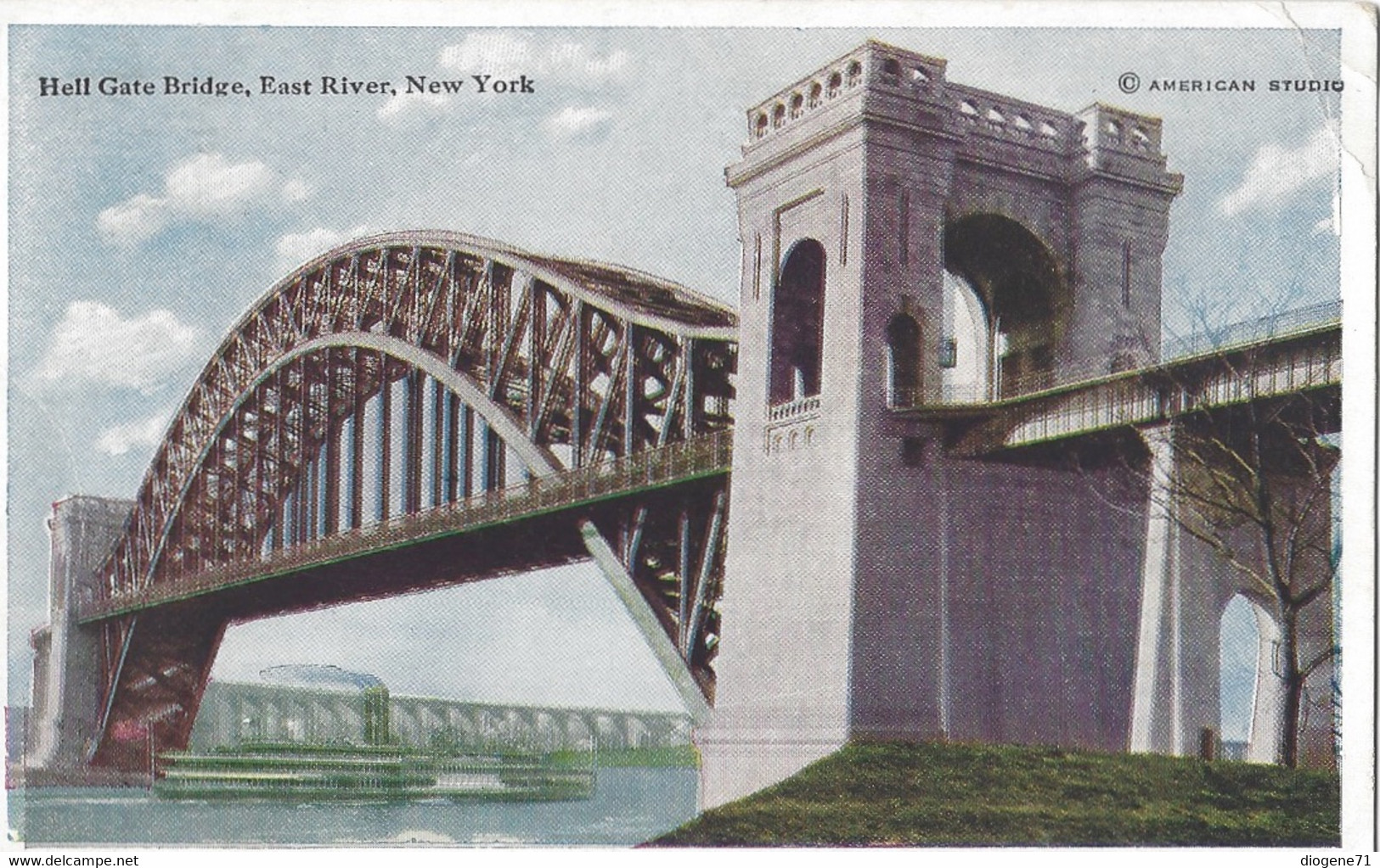New York Hell Gate Bridge East River - Puentes Y Túneles