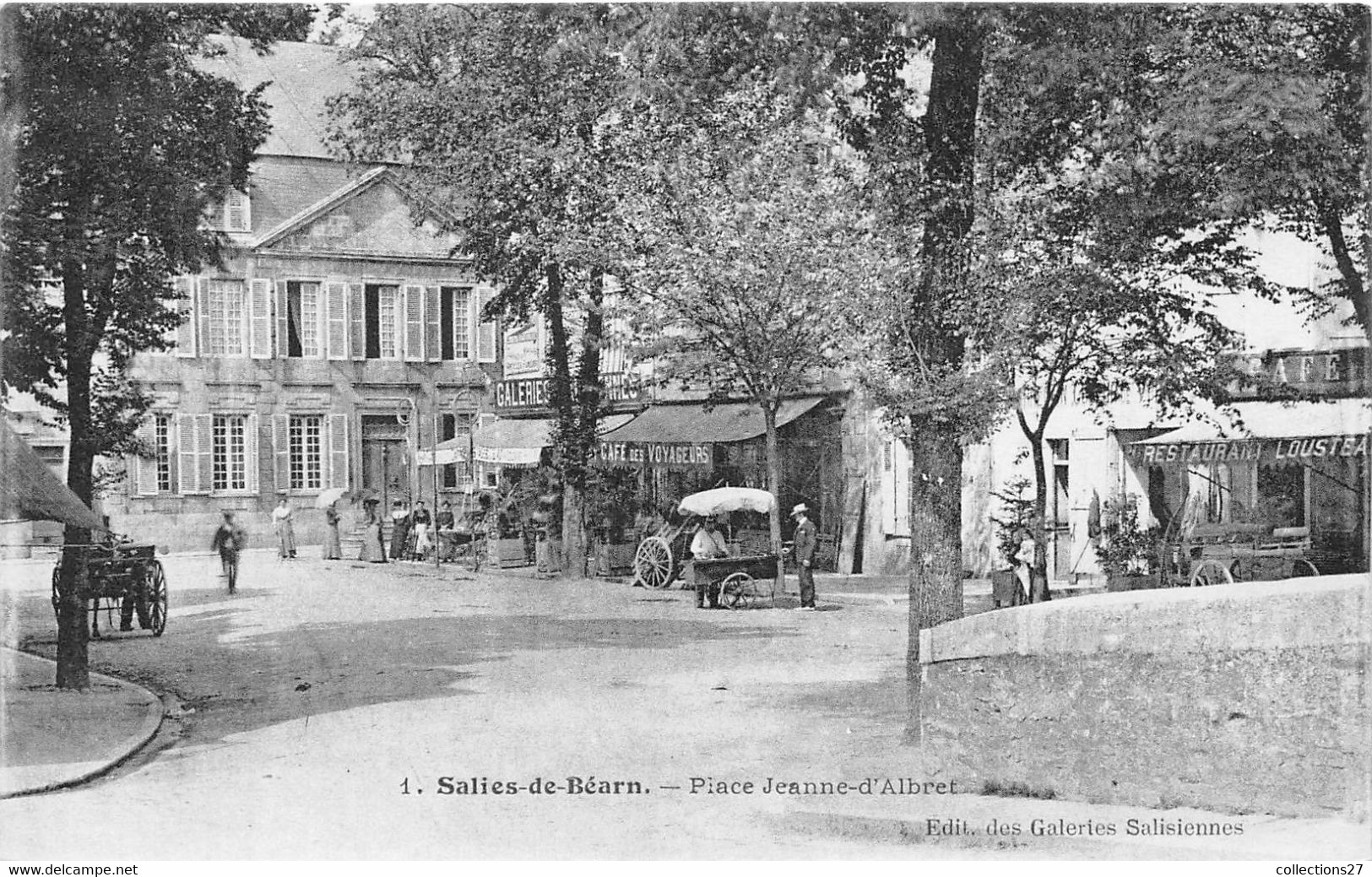 64-SALIES-DE-BEARN- LA PLACE JEANNE D'ALBRET - Salies De Bearn