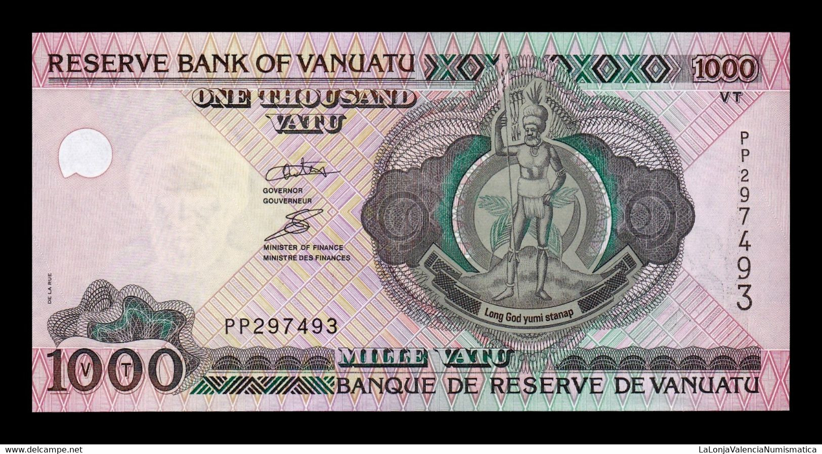 Vanuatu 1000 Vatu 2002 (2010) Pick 10c SC UNC - Vanuatu