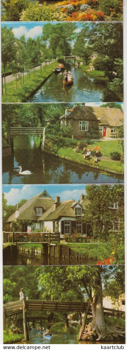 Mooi Giethoorn In Kleur -  (Nederland / Holland) - Leporello Mapje (12 Fotootjes) - Giethoorn