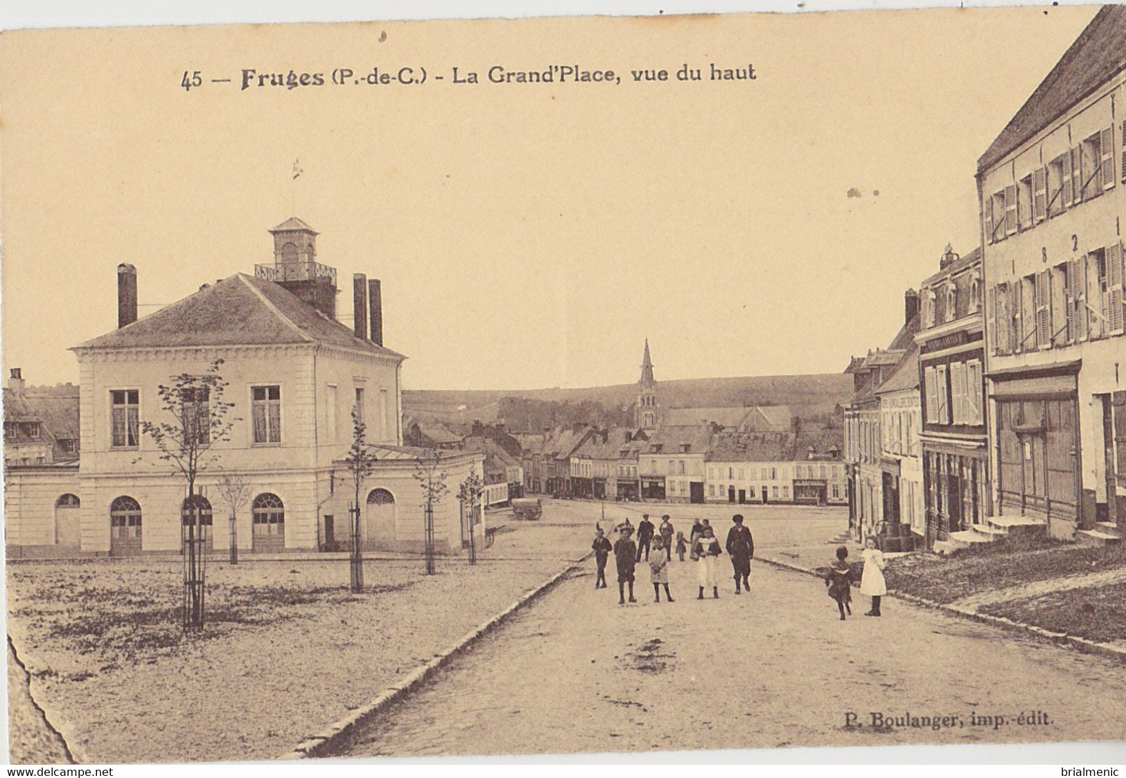 FRUGES  Grand'Place Vue Du Haut - Fruges