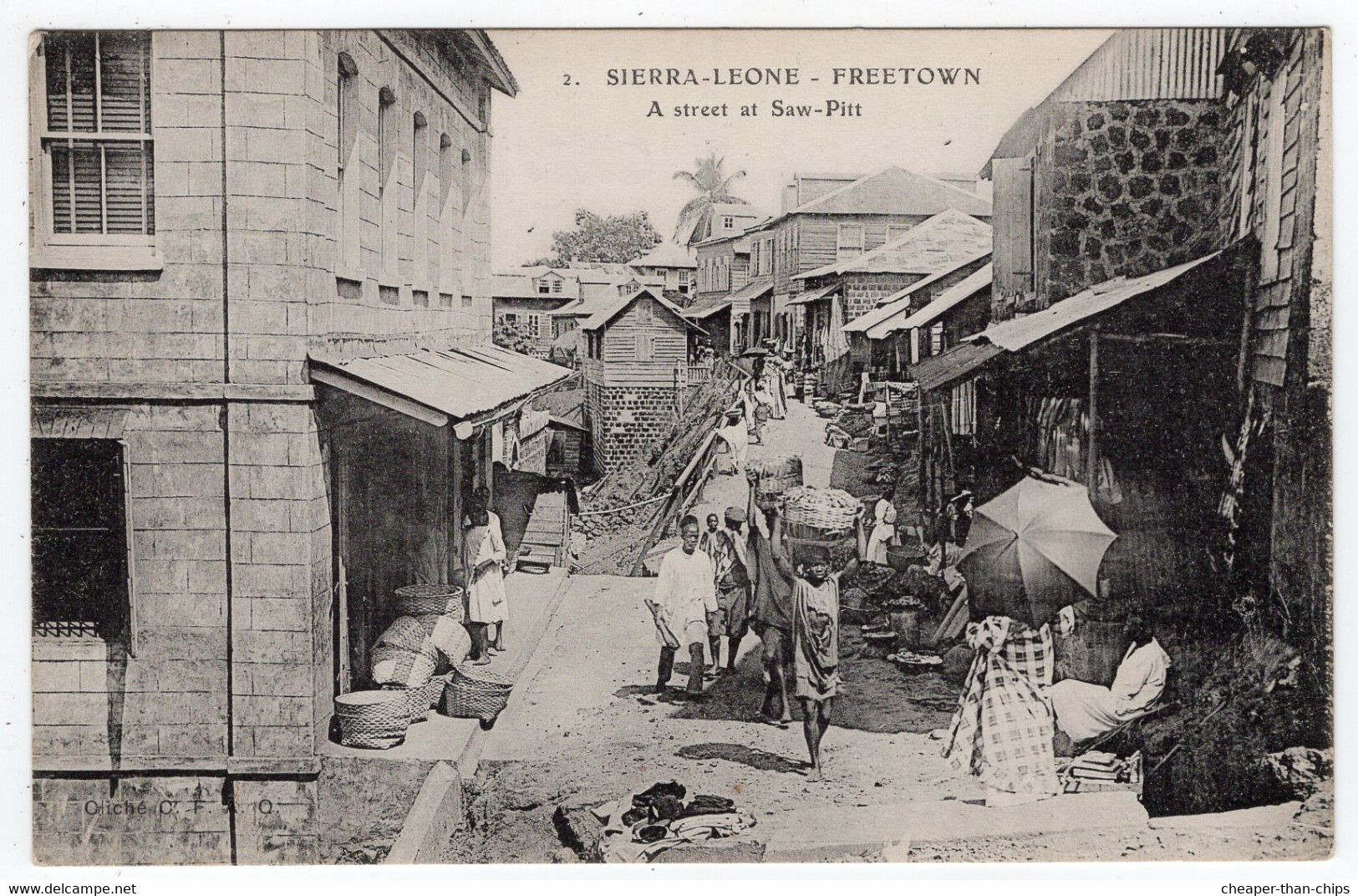 SIERRA LEONE - A Street At Saw-Pitt - Undivided Back - Sierra Leone